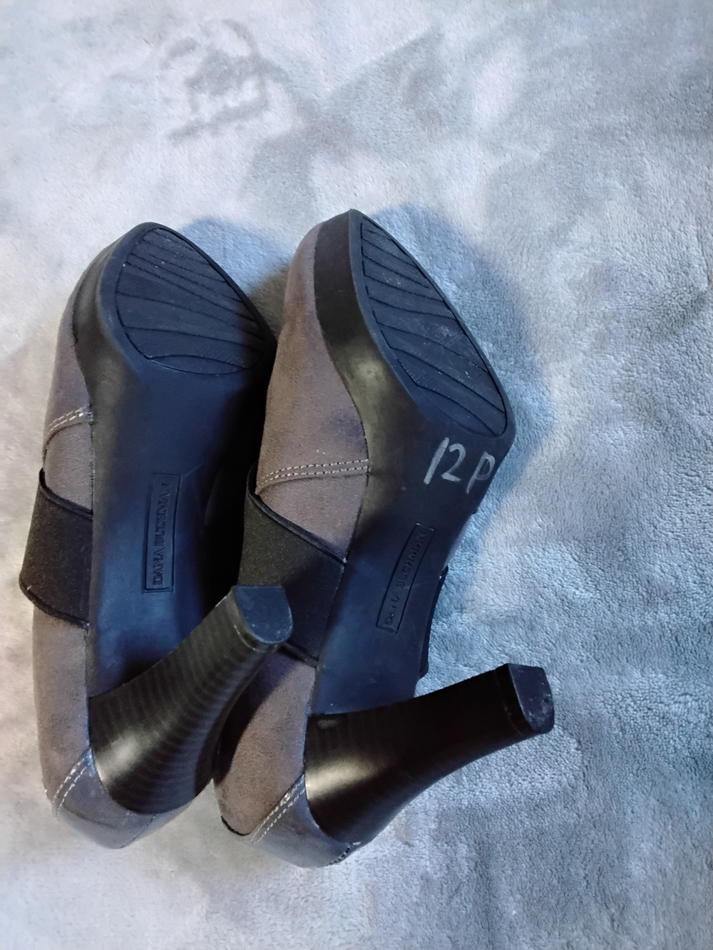 Dana Buchman Brown Suede Slip-On Heels